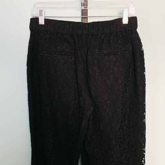 J. Crew Easy Pant in Black Lace Size 4 - Picture 6 of 9